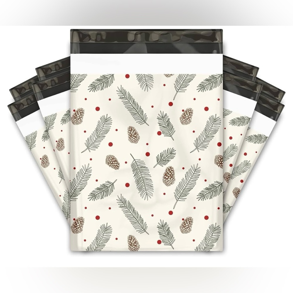 Christmas Pinecone 20 poly mailers size 10 x 13